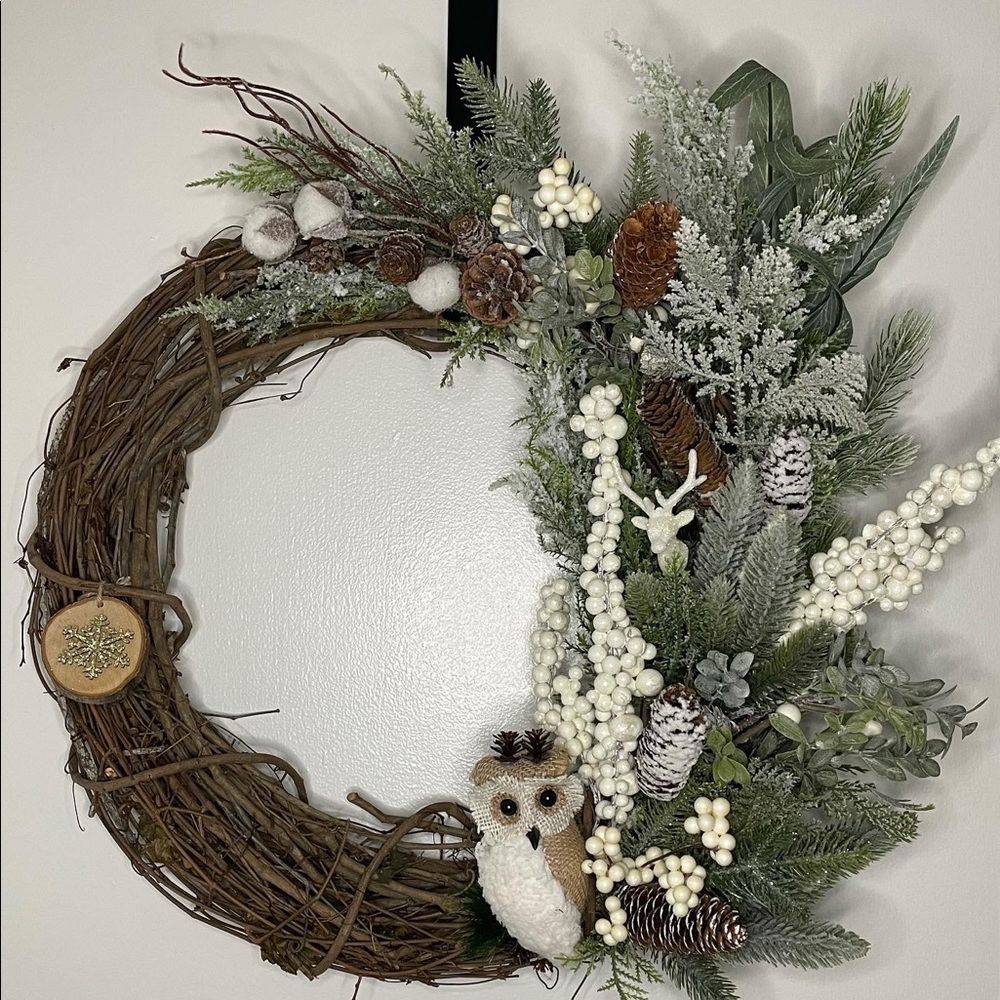Homemade winter wreaths!